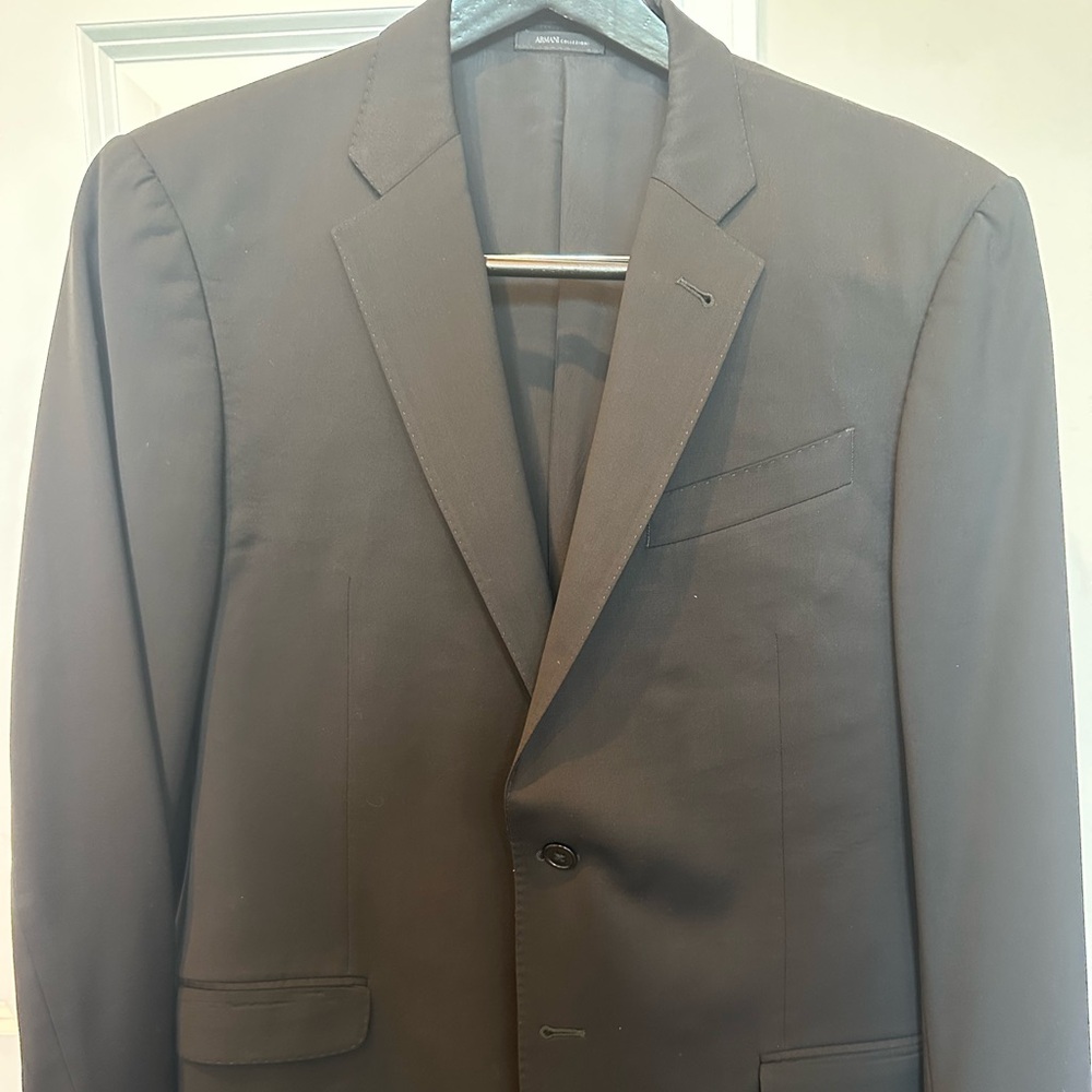 Armani G Line Black Suit Coat. 42R